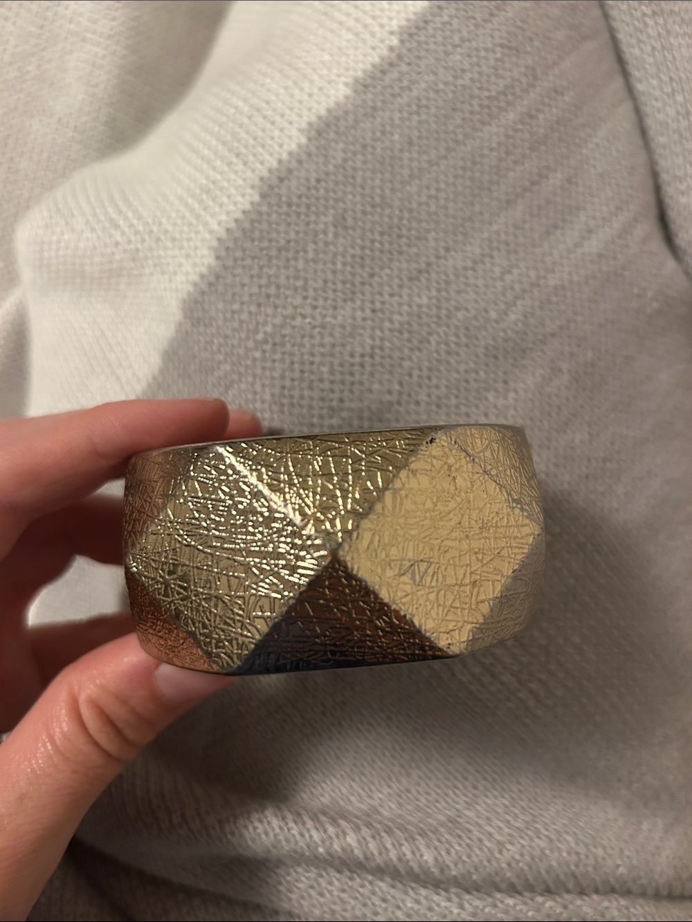 Geometric Bangle Bracelet